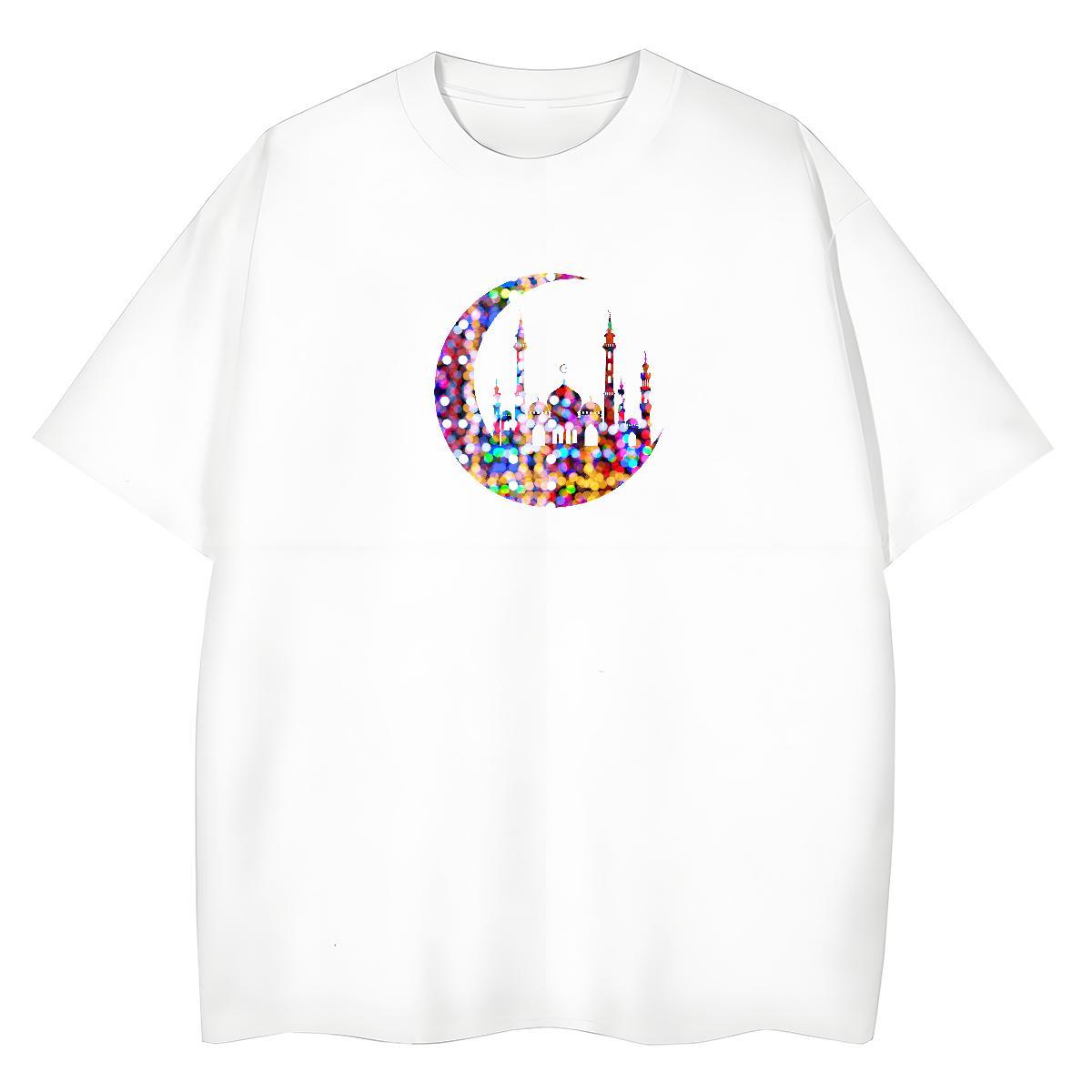 Unisex Women Tees 100% Cotton 230g painting Outdoor T-Shirts for Women Crew Neck Breathable Cartoon Anime Tops Shirt