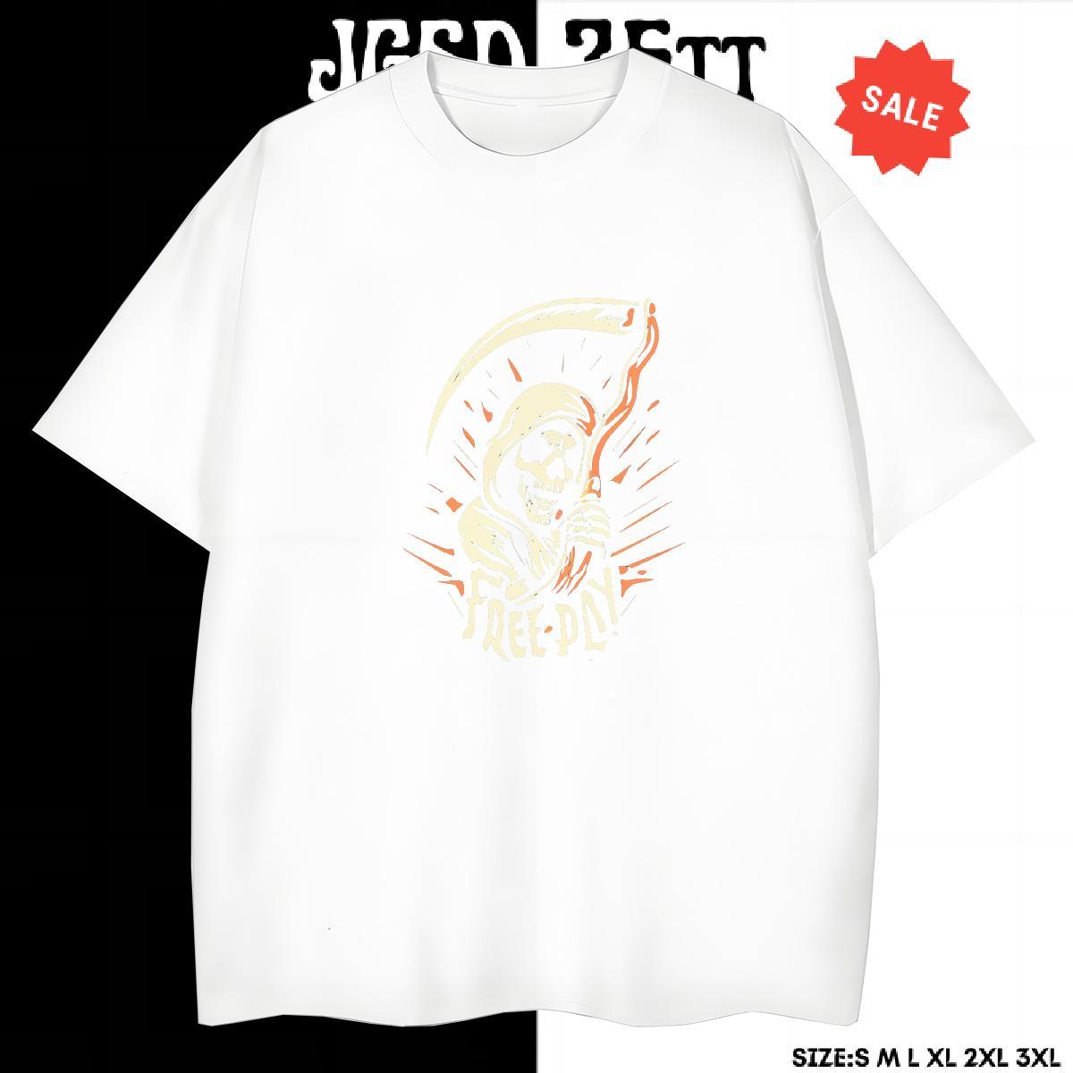 Brand T Shirt For Man 230g 100% Cotton skull Outdoor Graphic Crew Neck Breathable Couples T Shirts Stylist Tees Shirts