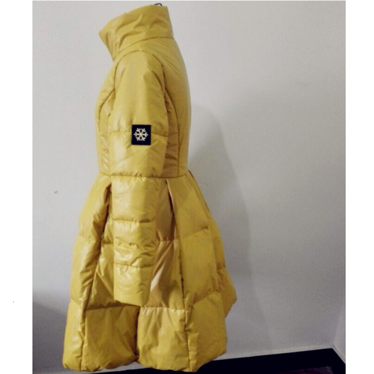 New Womens Long Style New Large Swing Down Cotton Jacket