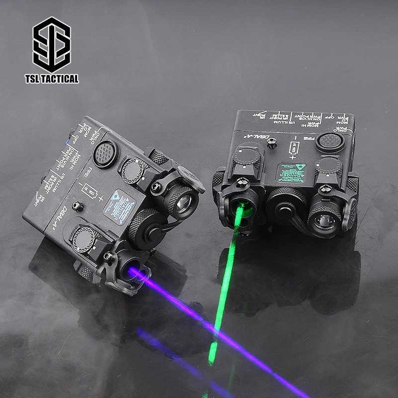 WADSN DBAL A2 Green Laser Indicator Tactical Red Dot Hunting Laser Airgun Zero Adjustment Laser PEQ 15 Fit Picatinny Rail CL240826