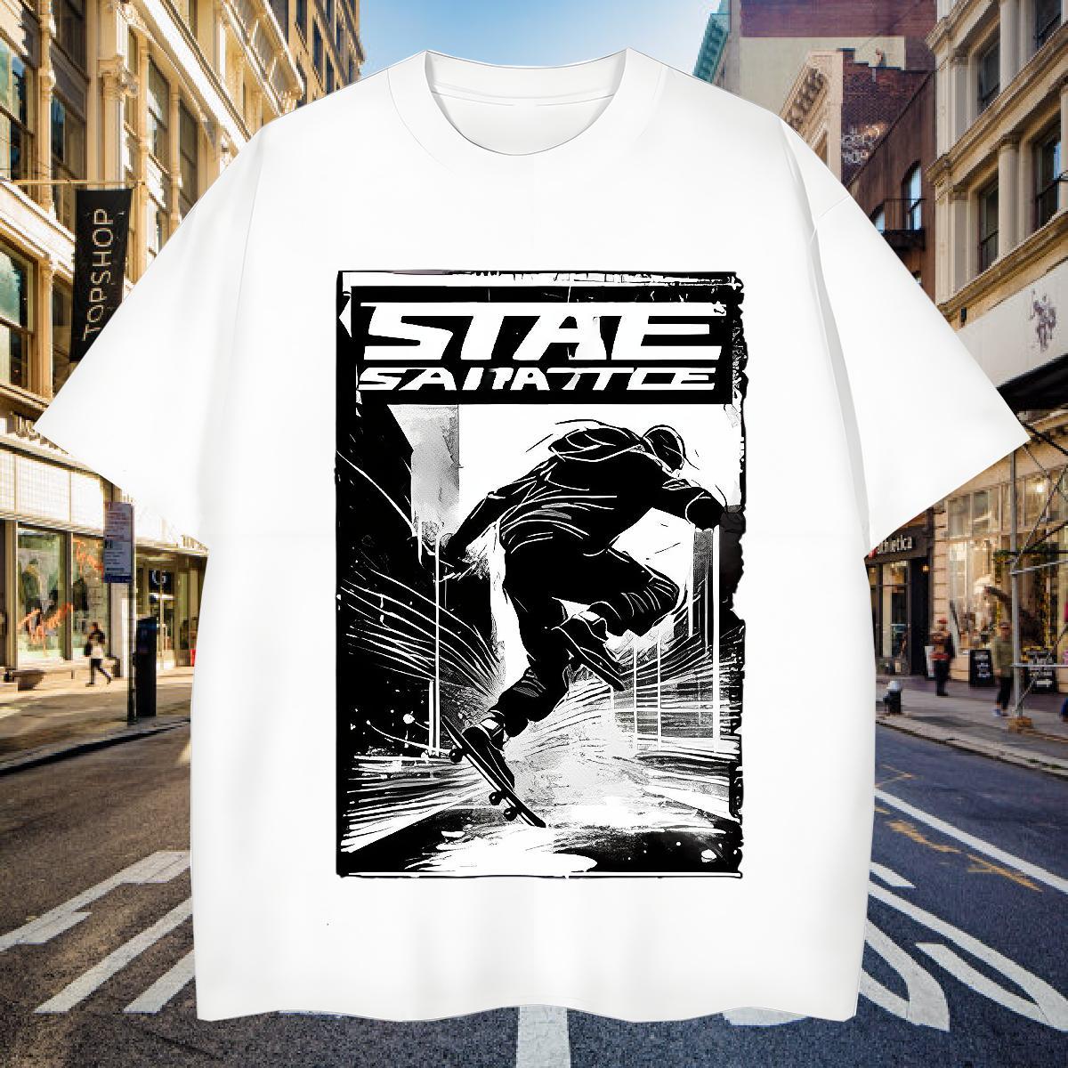 Cool Design Mens T Shirts 230g Cotton person Summer Casual Custom Cartoon Breathable Couples T Shirts Fashion Tees