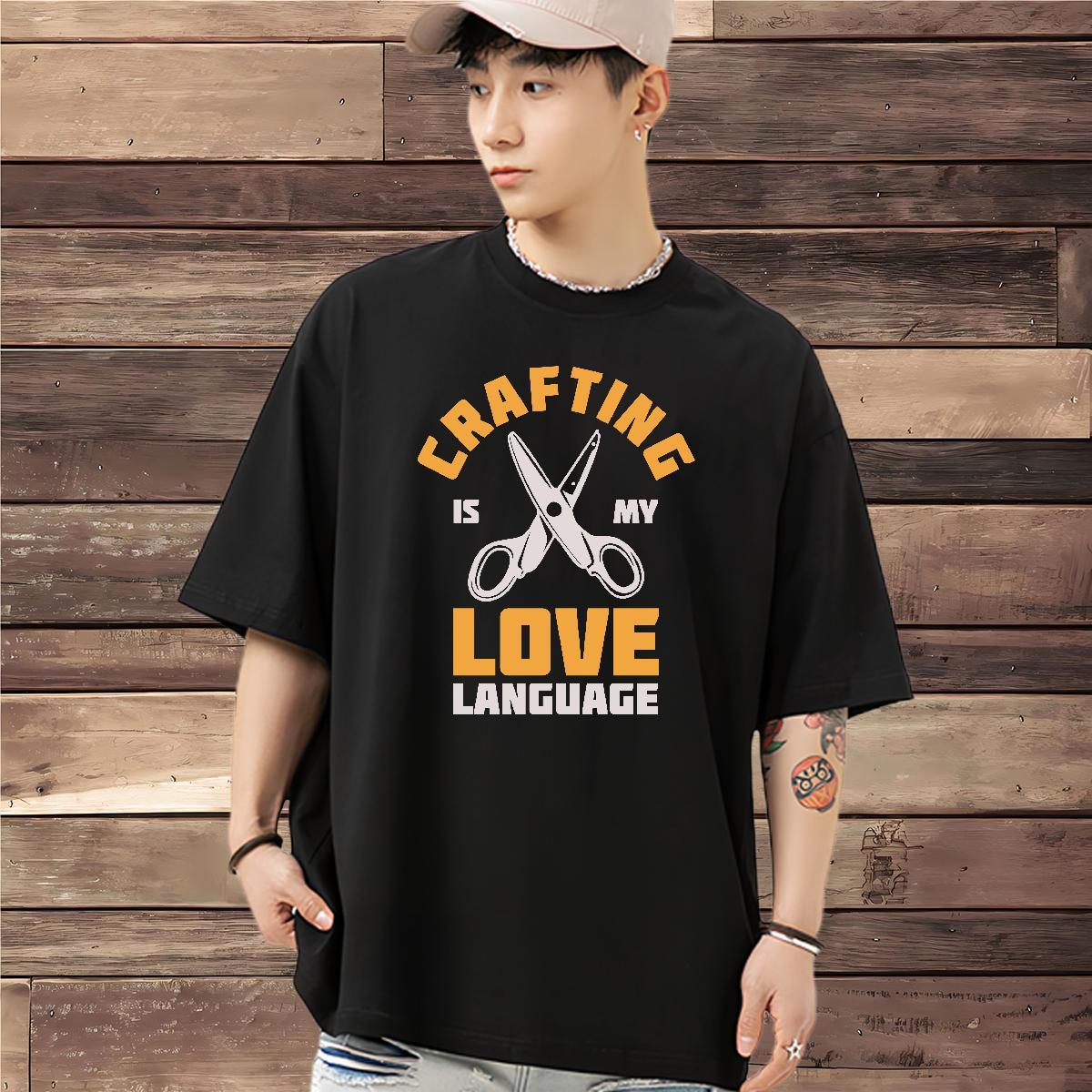 Soft T Shirts Men 100% Cotton 230g monogram Outdoor Cartoon Printing L-4XL Breathable Short Sleeve Men Tops Tees New Polos