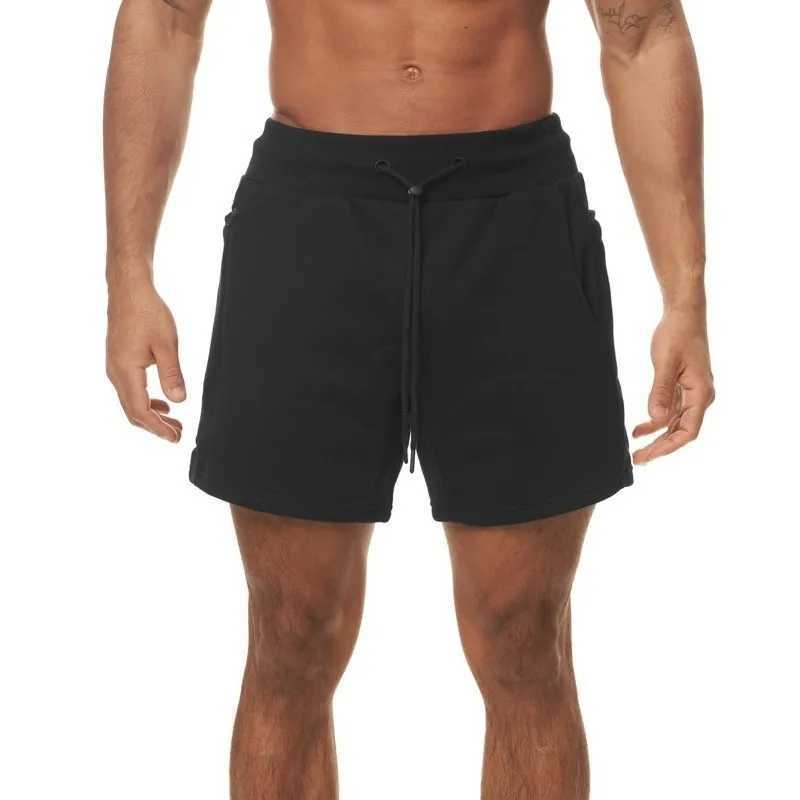 Summer new cotton shorts for men Jogging running sports shorts with size fitness gym high-quality fitness shortsW240713