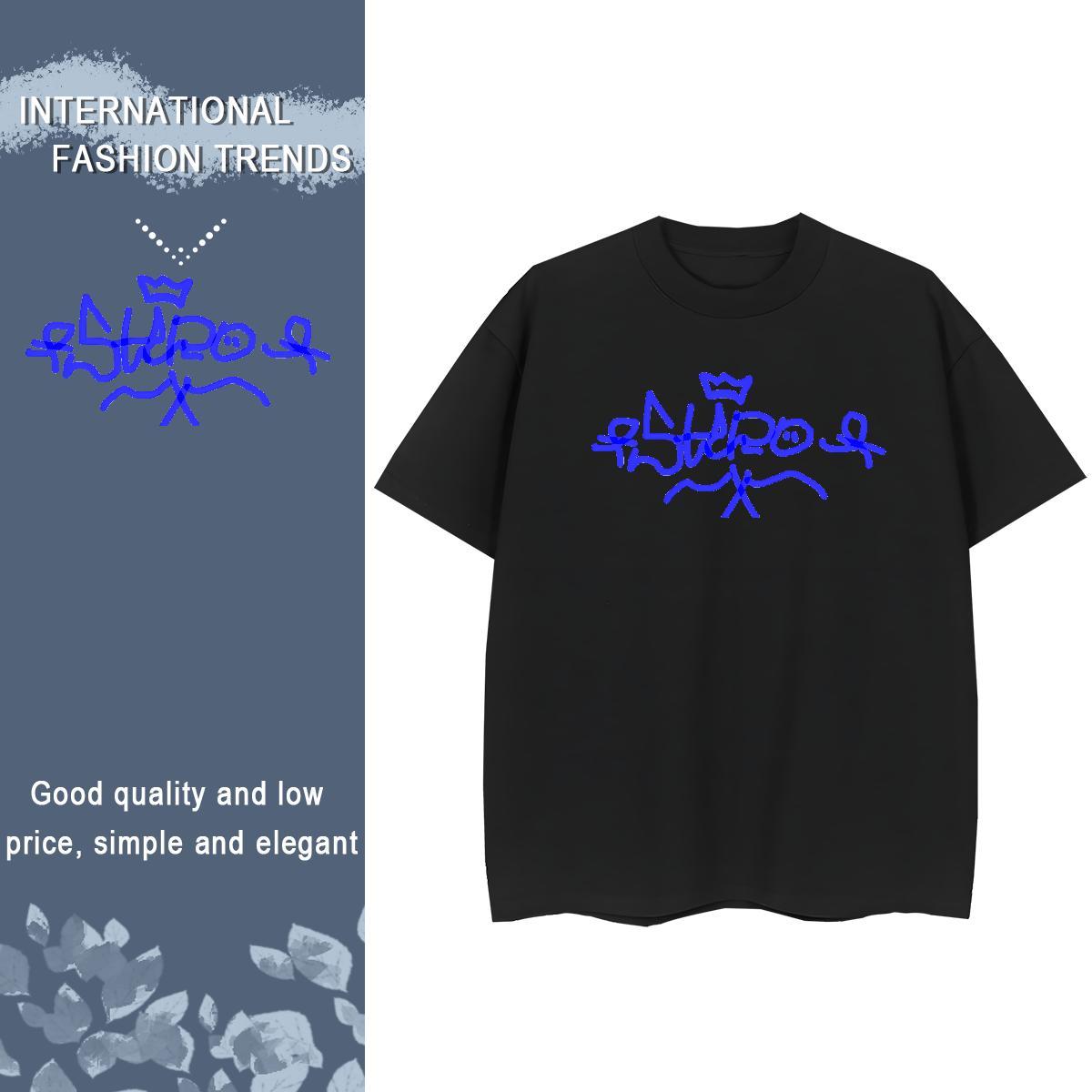 5A Woman Tshirt 230g Pure Cotton funny Outdoor T-Shirts for Women Breathable Crew Neck Anime Oversized Tops Shirt