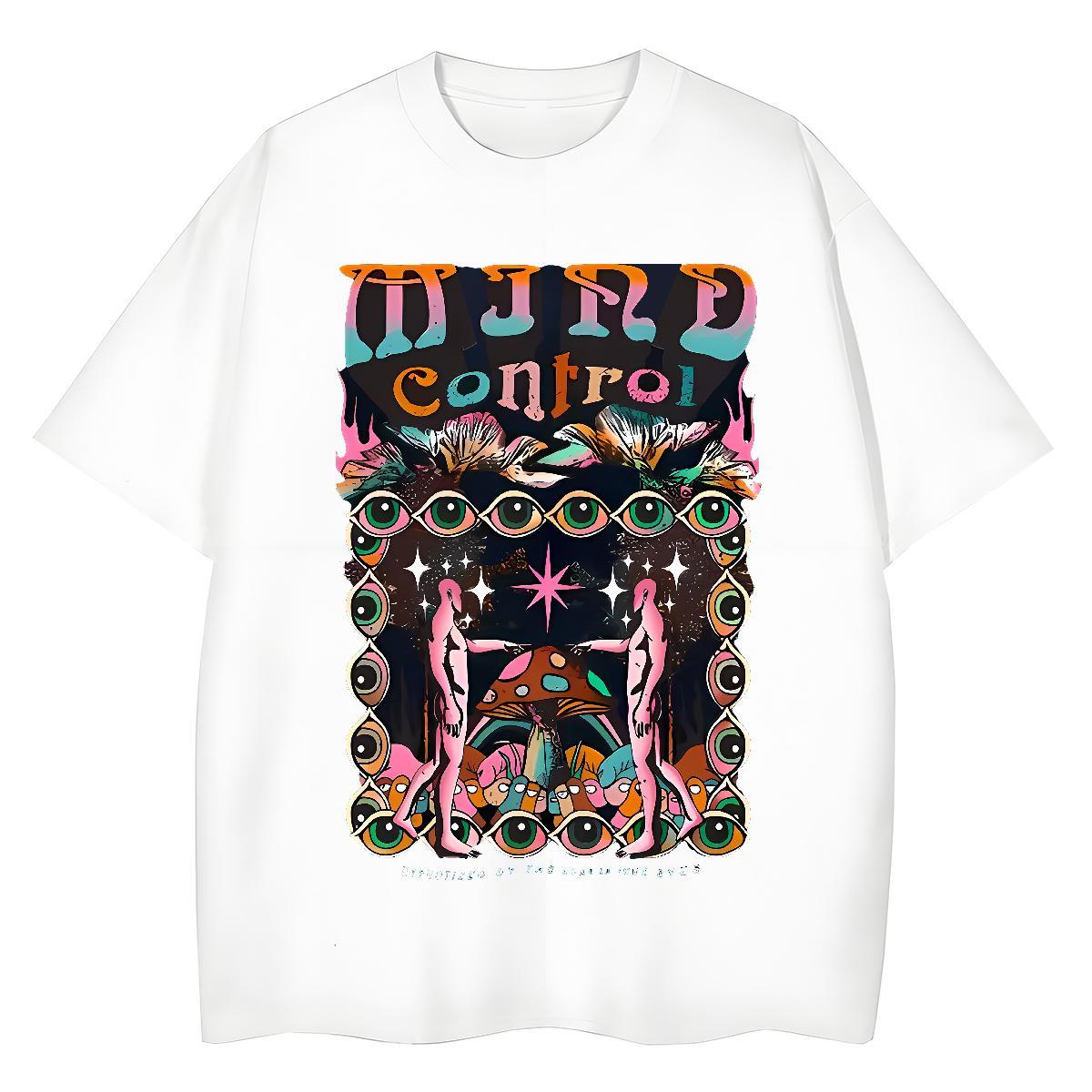 Lady Women Tshirts 100% Cotton 230g eyes Sports Street Wear T-Shirts Short Sleeve O-Neck Black Oversized Tops Tees