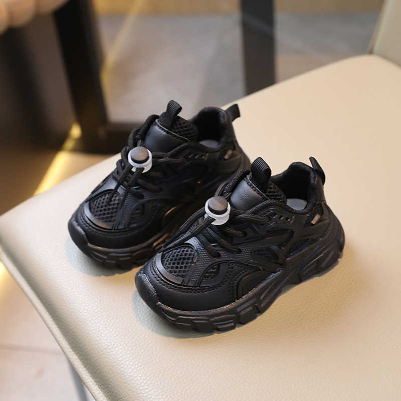 Athletic Outdoor Childrens running boys dad double mesh sports breathable white casual shoes 2023 autumn new item C260130