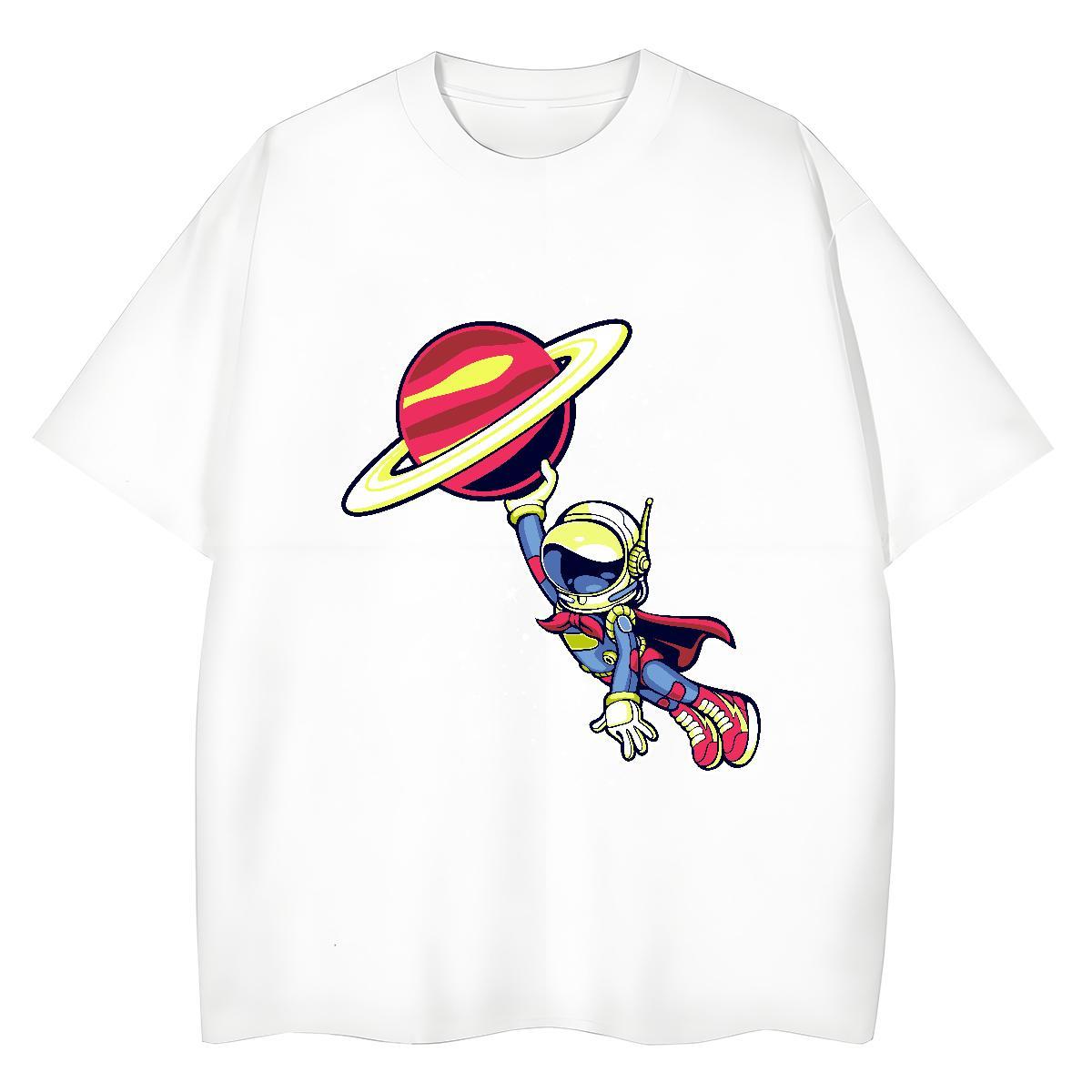 Brand Tshirt for Man Woman 230g 100% Cotton universe Sport T Shirt For Woman O Neck Short Sleeves Cartoon Print Tees