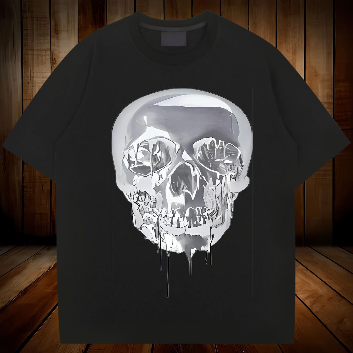 Designer Men T Shirts 230g 100% Cotton halloween Casual Daily Wear Graphic Short Sleeve O-Neck Men Tees 2024 Summer Clothes