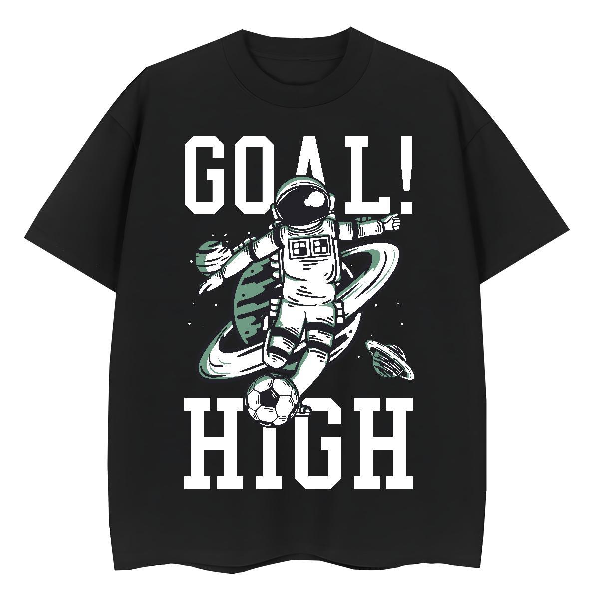 Unisex Women Tees 100% Cotton 230g spaceman Hip Hop Street T shirt Breathable Crew Neck Skull Tshirts