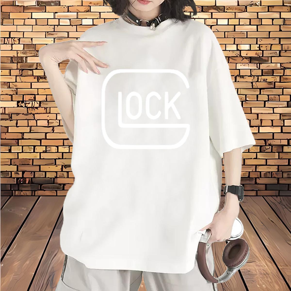 Brand Lady T shirt 230g 100% Cotton letter Hip Hop Street T-Shirts for Women Crew Neck Breathable Plus Size Cartoon Clothes