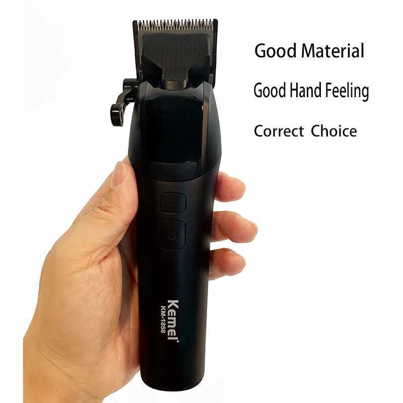 Kemei New Barber Professional Barber Hair Clipper Mens Adjustable Large Capacity Hair Clipper KM-1858 W240824