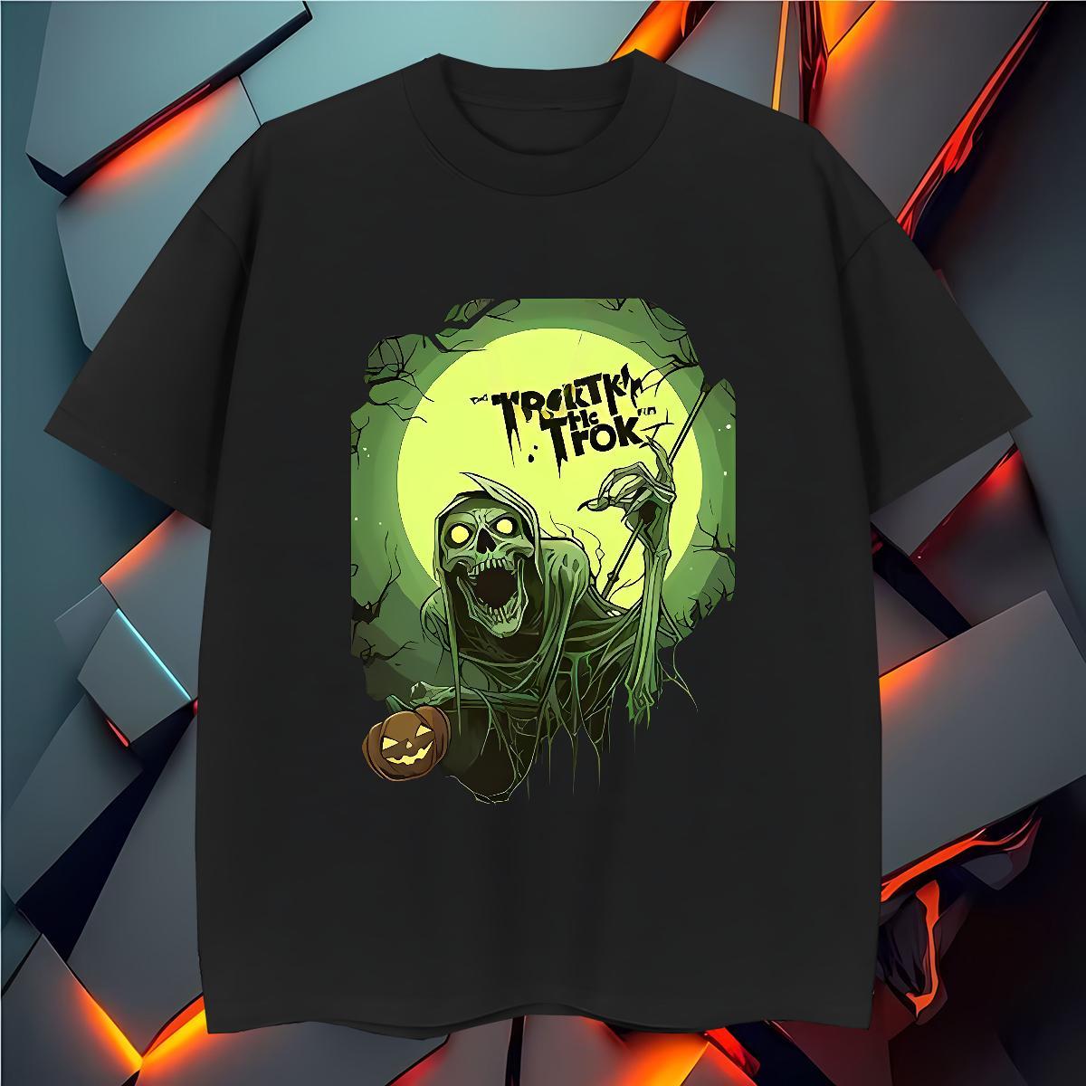 Designer T Shirt For Man 230g Pure Cotton skull Casual DIY Anime Breathable Short Sleeve Couples T Shirts Custom Clothes