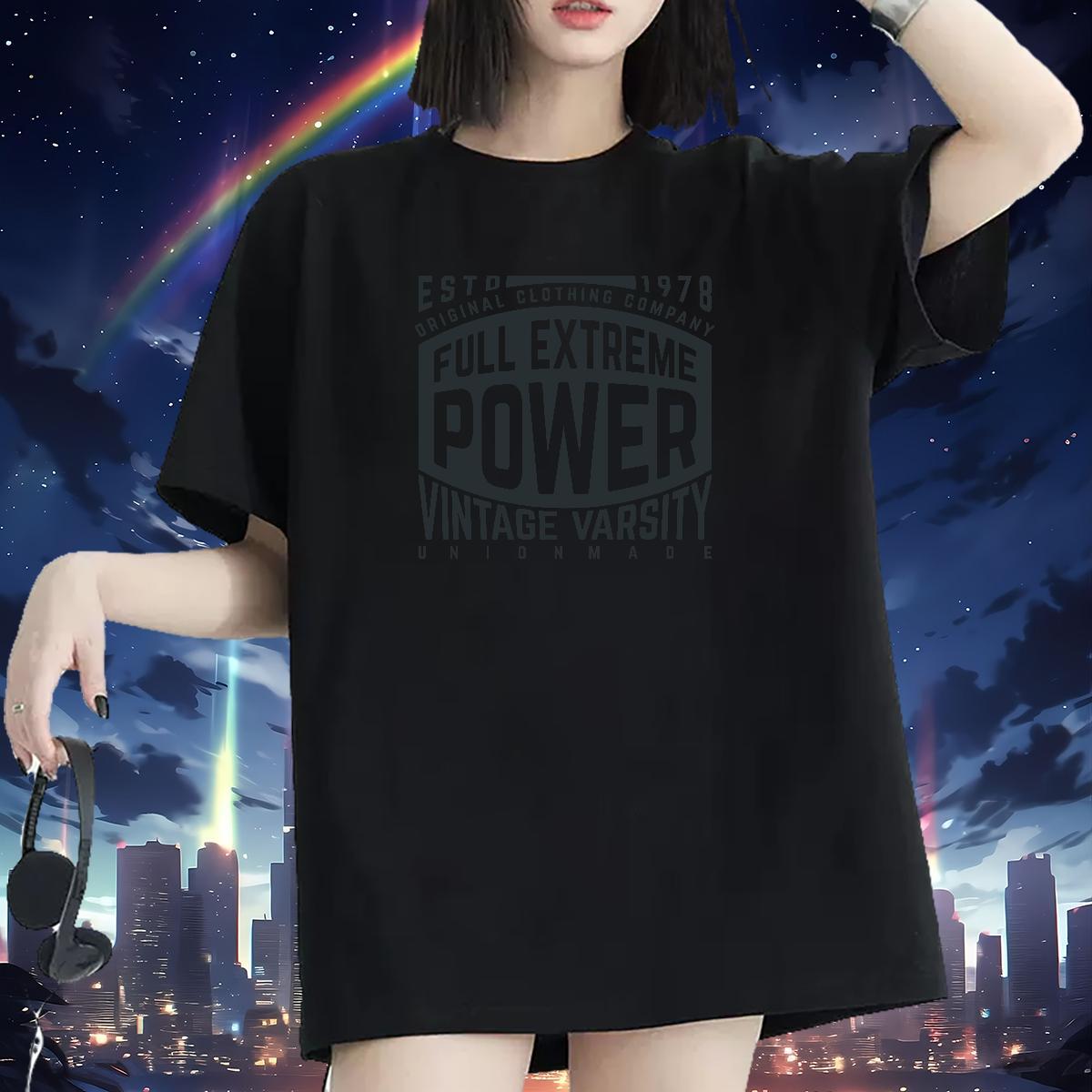 5A Woman Tshirt 230g 100% Cotton letter Beach T Shirt For Woman Breathable Crew Neck Black White Tshirts