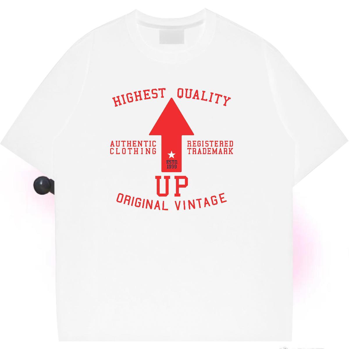 Loose Unisex Tshirts 230g 100% Cotton letter Casual T Shirts Women O Neck Short Sleeves Cartoon Printing L-4XL Top Shirts