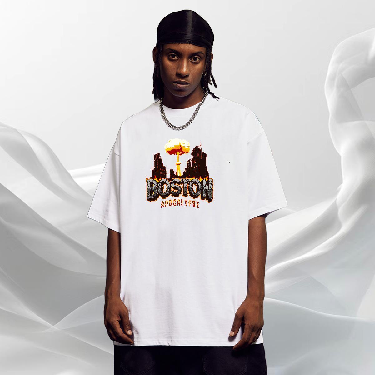 Comfortable T Shirts Men 230g Pure Cotton letter Daily Wear Custom Printing Short Sleeve O-Neck Men Tops Tees New Clothings