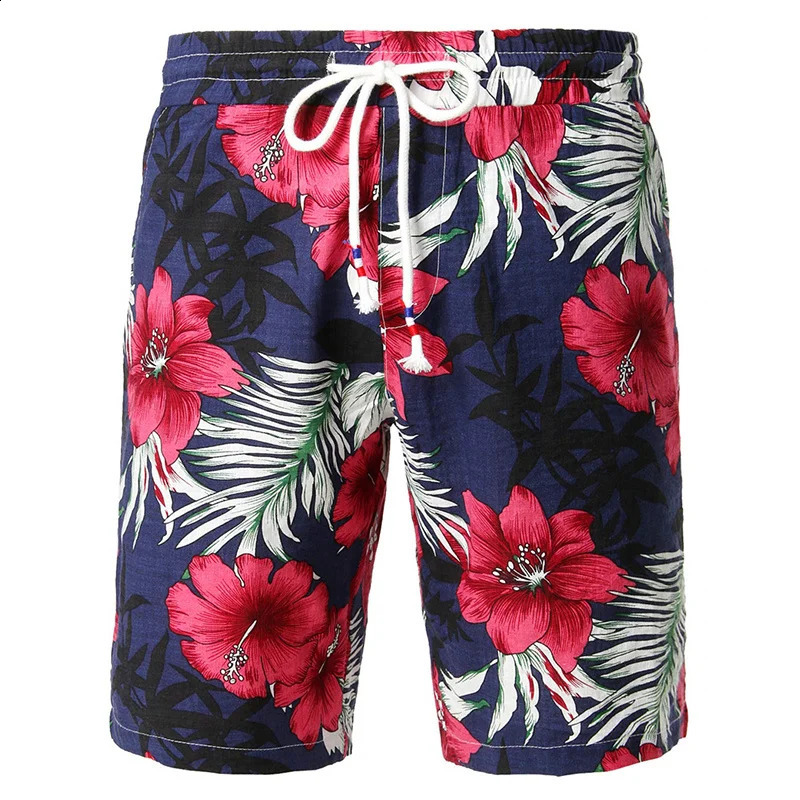 Flower Leaves Graphic Beach Shorts Pants Men 3D Printed y2k Surf Board Summer Hawaii Swimsuit Swim Trunks Cool Ice 240824