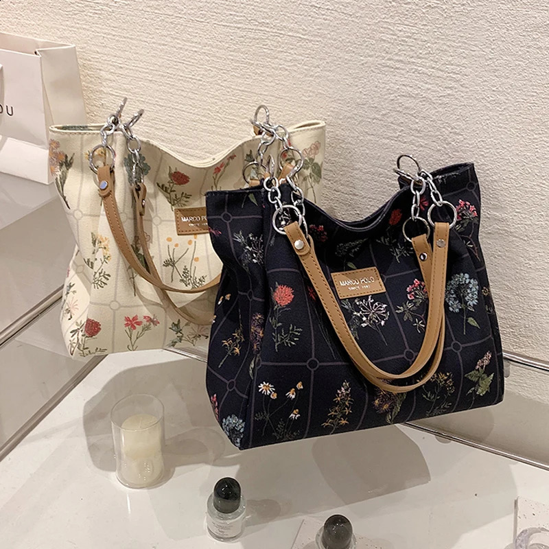 Shoulder Bags for Women Canvas Printed Crossbody Bag Women Handbag Large Capacity Bag Purses and Handbags Bolsos De Noche Bolsas 240824