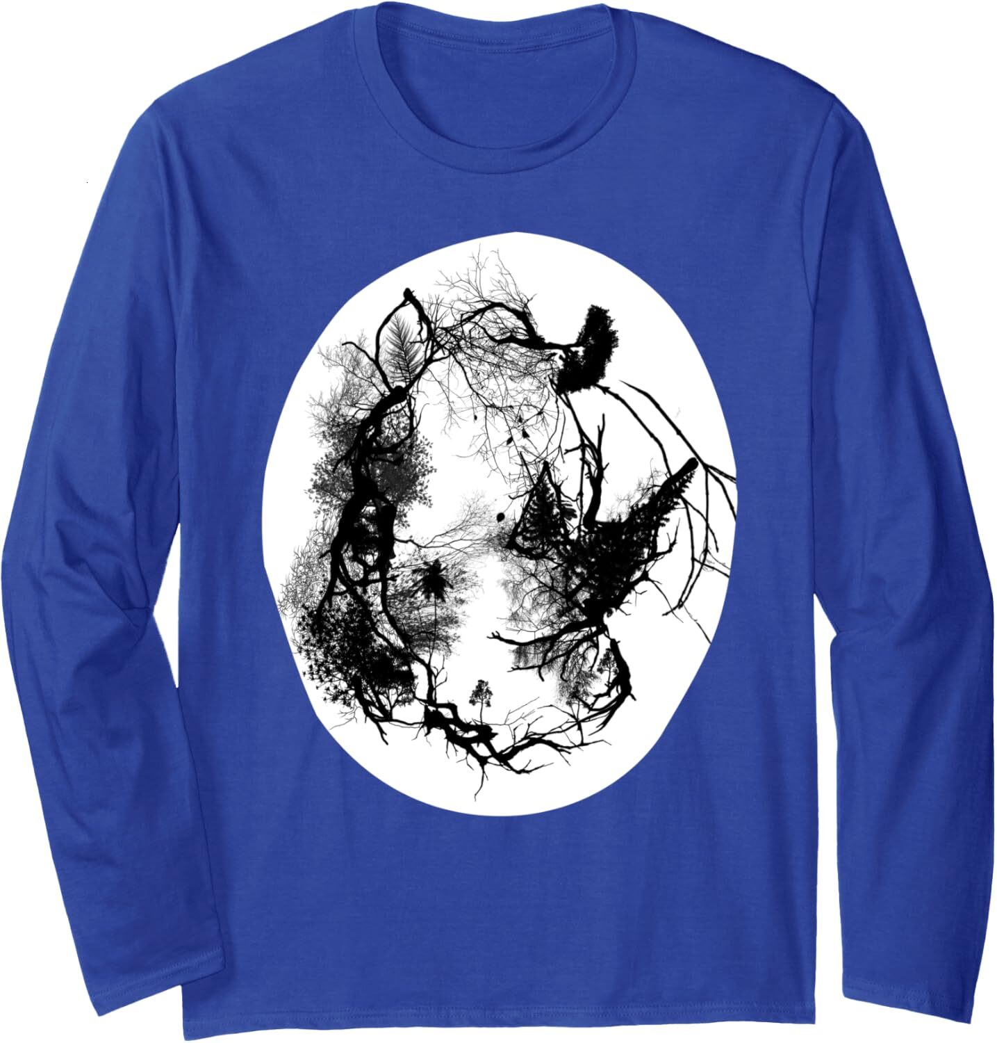 Long Sleeve Shirts for Men sweatshirt Visual Art Sinister Darkness Forest Tree Roots Gift Long Sleeve Tee Streetwear Casual tops clothes