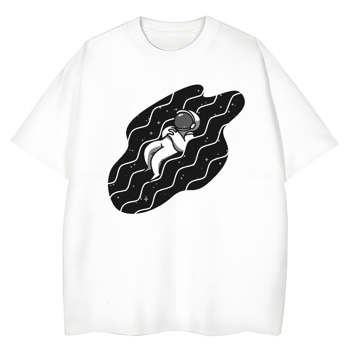 Nice Lady T shirt 100% Cotton 230g outer space Home Outdoor T-Shirts Breathable Custom Print Plus Size Clothings
