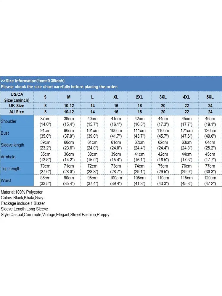 Autumn Elegant Women Work Blazer ZANZEA Fashion Solid Tops Suits Dating Holiday Loose Long Sleeve Outwears Coats Oversized 240826