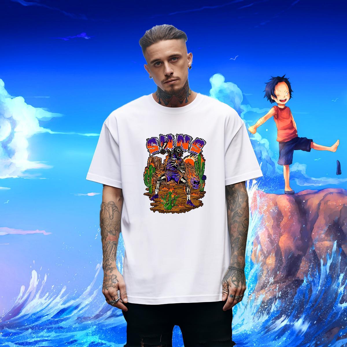 Brand T Shirts Men 100% Cotton 230g skull Spring Summer Black Oversized Crew Neck Breathable Mens Tshirts Fashion Casual Wear