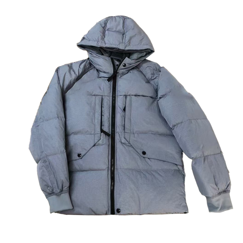 2024 Navy Down Jacket Men's Winter Workwear Down Coat Hooded Duck Jacket winter jackets