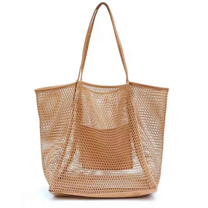 Large Capacity Beach Bag Seaside Vacation Shoulder Hollow Travel Portable Fashion Trendy Free shipping
