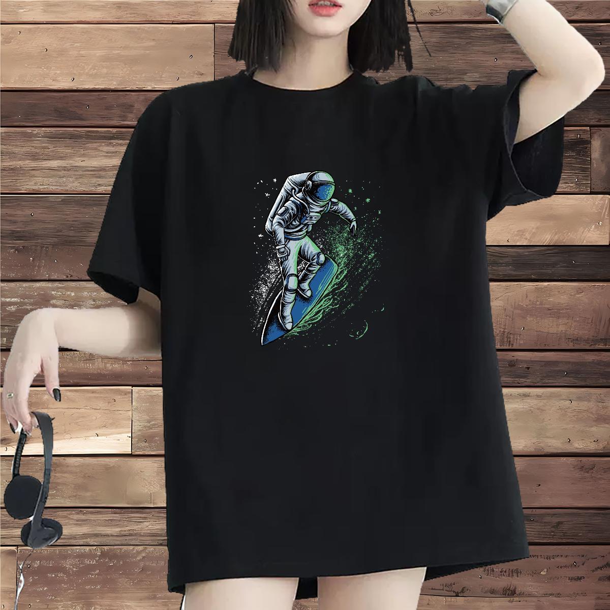 Designer Nice Couples T Shirts 100% Cotton 230g universe Sport T-Shirts Breathable Crew Neck Anime Print Tees Shirts