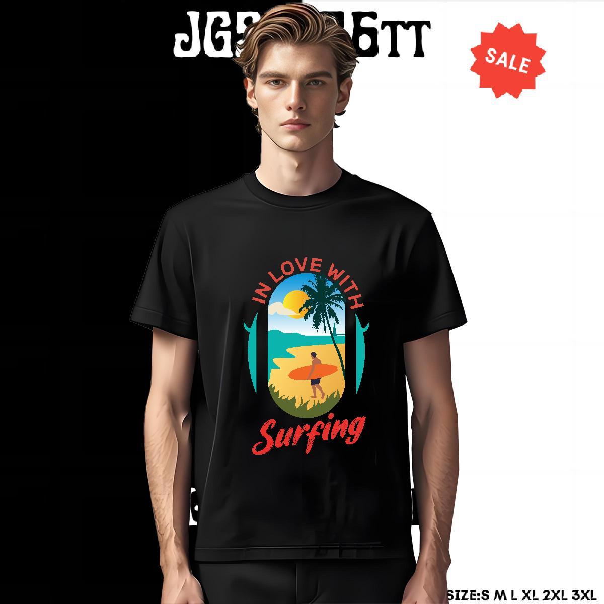 Classic Mens T Shirts 230g Pure Cotton wave Street wear Hip Hop Plus Size Cartoon Breathable Short Sleeve Tshirt for Man Woman 2024 Designer Wear