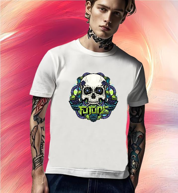 Popular T-Shirts for Men 230g 100% Cotton skull Daily Outfit Skull Breathable Crew Neck Men Tees Casual New Clothes