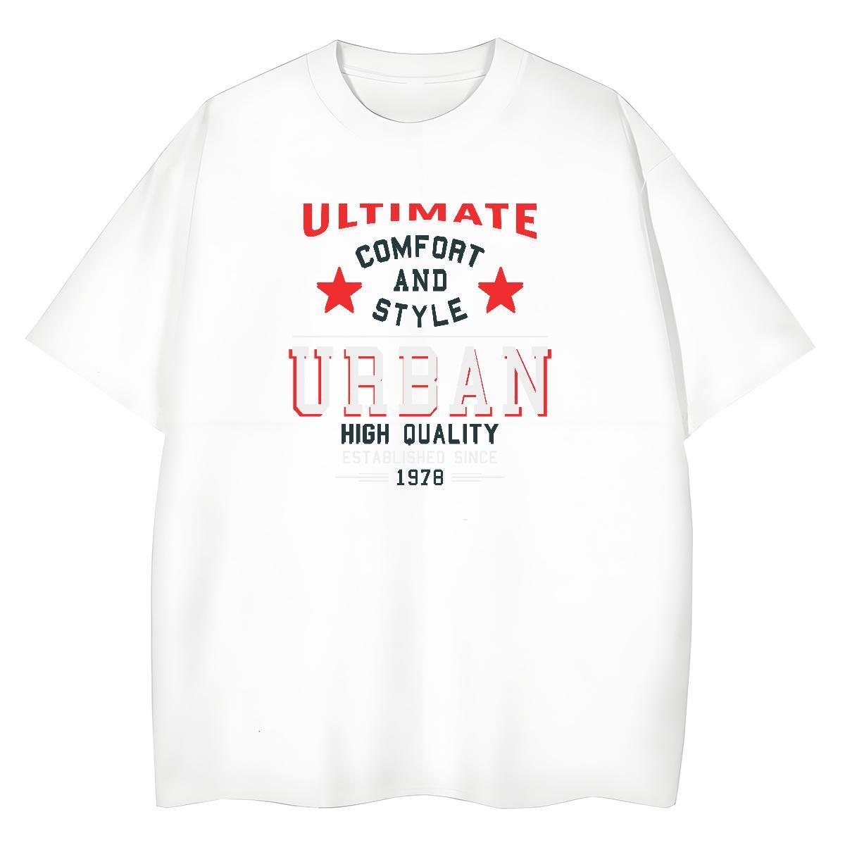 Lady Woman Tshirt 230g 100% Cotton letter Casual Daily Wear Womens T Shirts Breathable Crew Neck DIY Anime Printed Top Tees