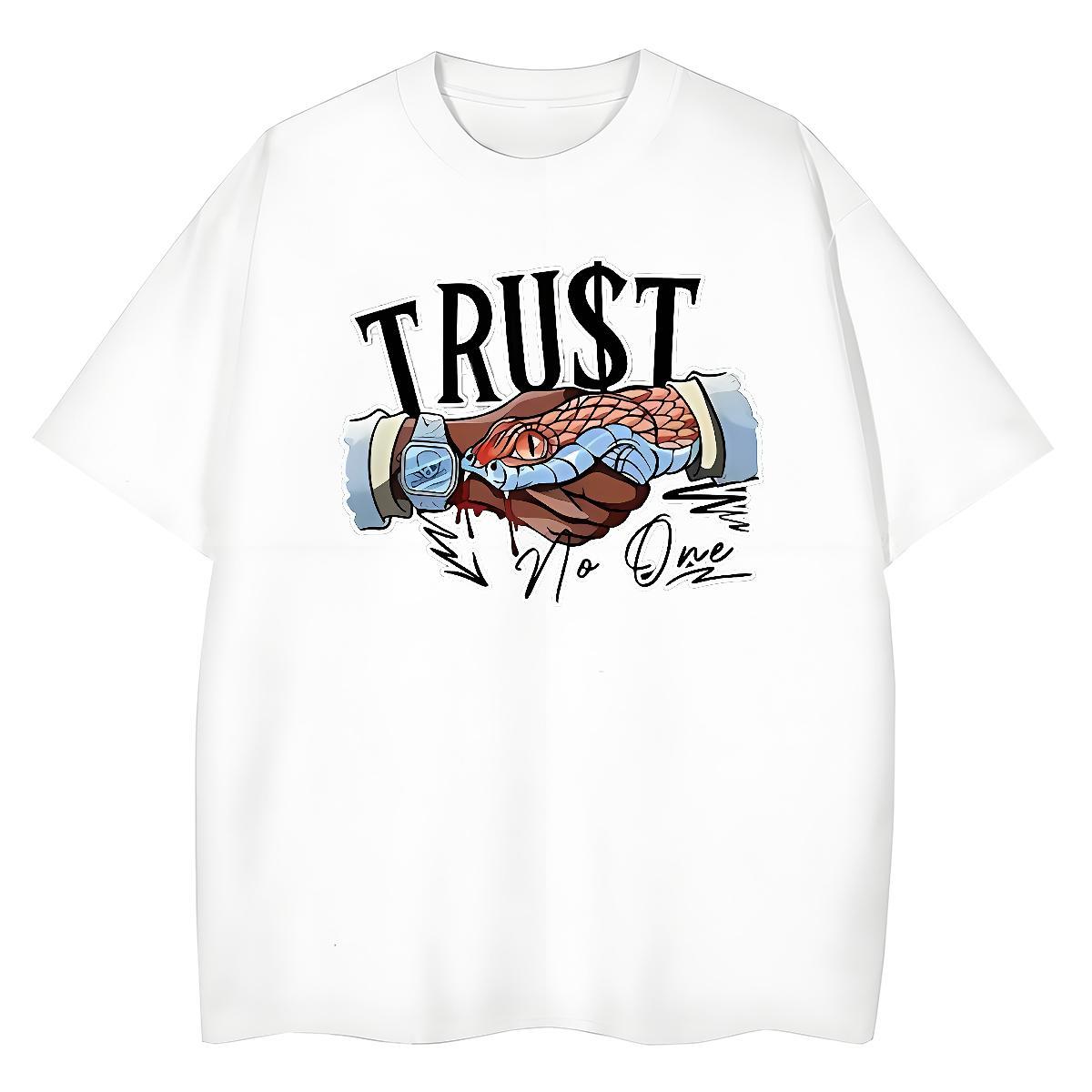 5A Couples T Shirts 230g Pure Cotton snake Casual Daily Wear Womens T Shirts Breathable Custom Cartoon Tops