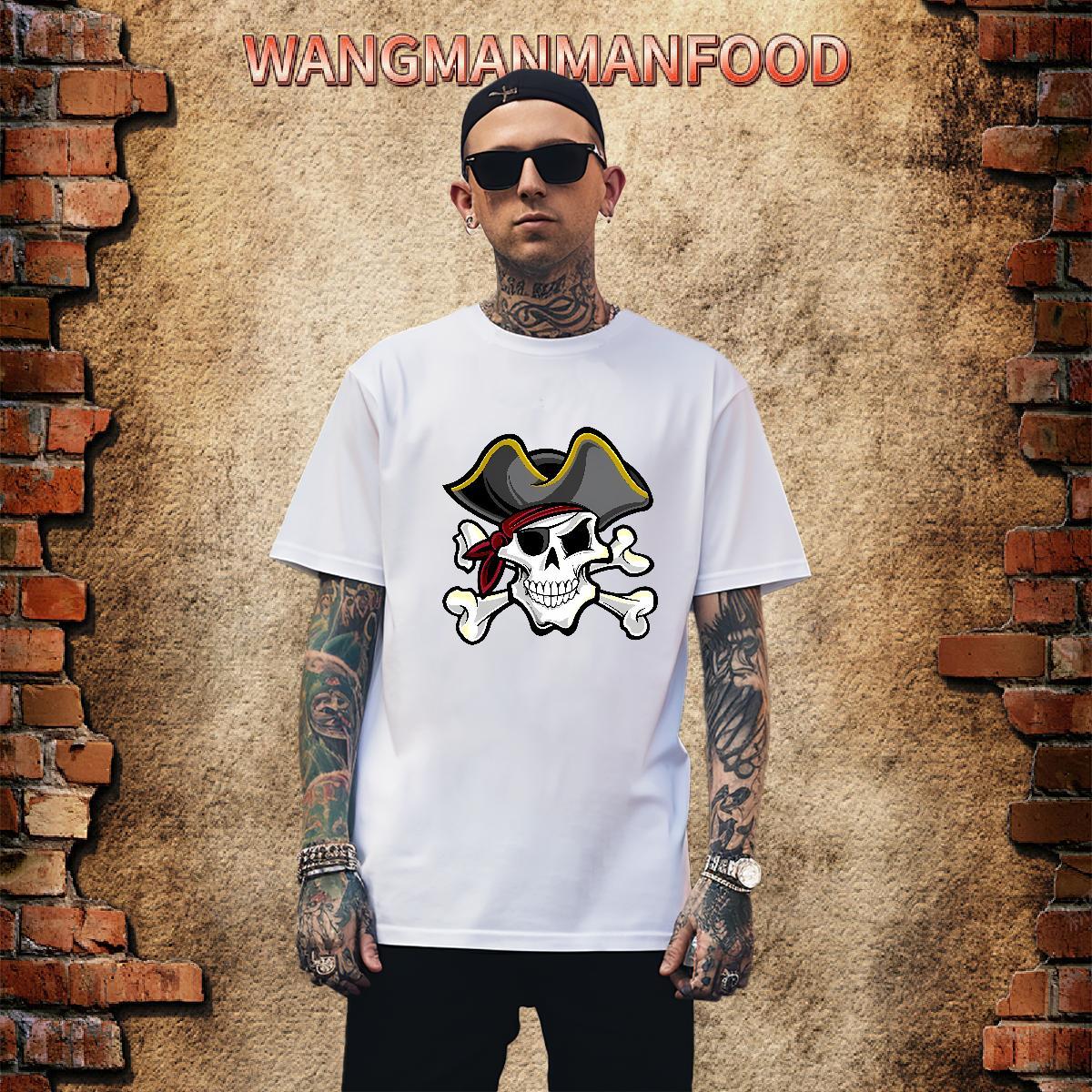 Cool Design Man T Shirts 100% Cotton 230g monster Street Casual Custom Anime O Neck Short Sleeves Men Tshirts Designer Polos