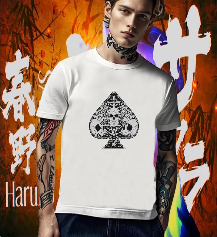 Classic Mens T Shirts 230g Cotton skull Street Custom Big Size Breathable Short Sleeve Tshirts Designer Top Tees