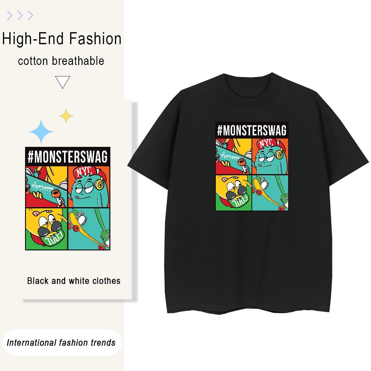 Brand Woman Tshirt 100% Cotton 230g plush Hip Hop Street Woman T Shirts Breathable Soft Oversized Tops