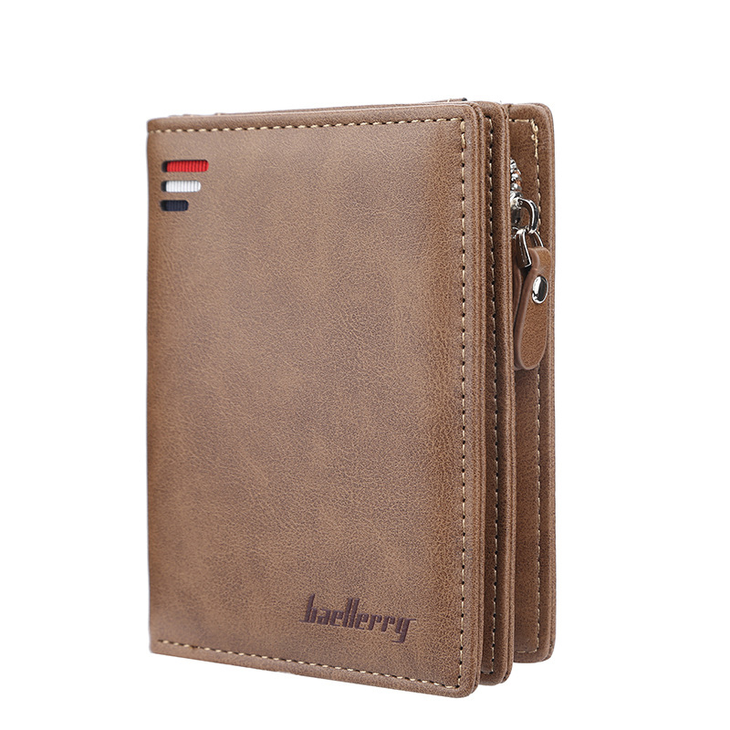 2024 Free Shipping Bags New Mens Wallet Zipper Short Wallet With Multiple Card Slots Fashionable Vertical Mini Coin Purse