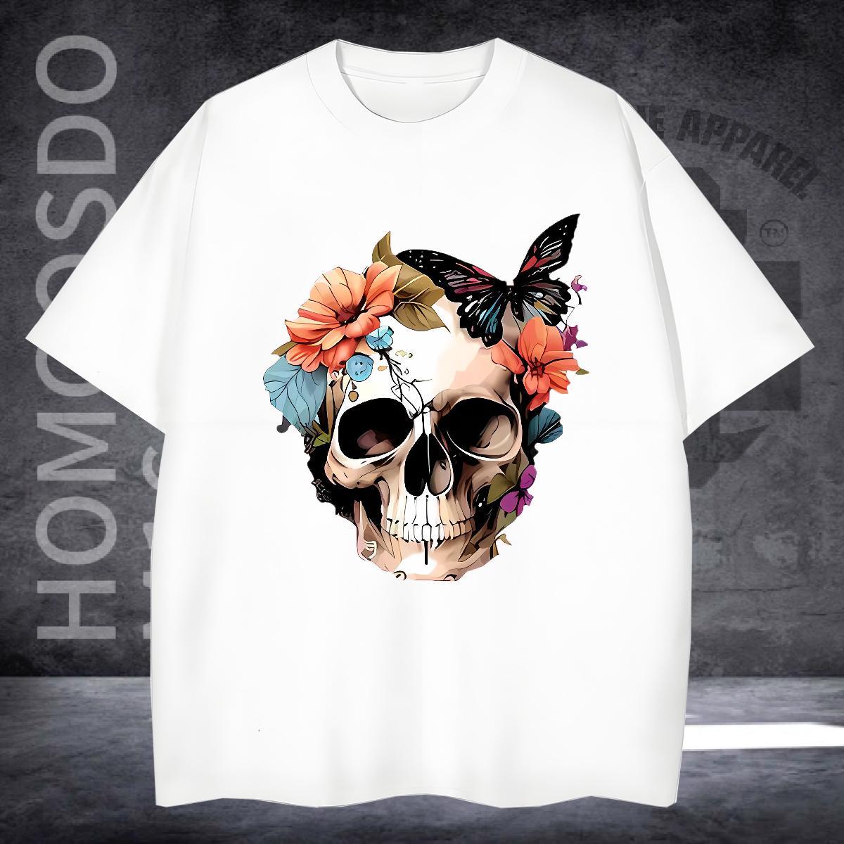 Comfortable Man T Shirts 230g 100% Cotton flower Daily Outfit Custom Printed Short Sleeve Soft Couples T Shirts Wholesale Tees