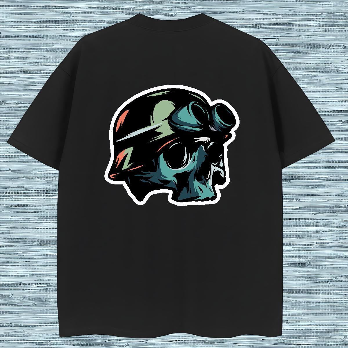 High Quality T-Shirts for Men 100% Cotton 230g skull Sport Customized Print Breathable Short Sleeve Men Tops Tees Brand Top Tees