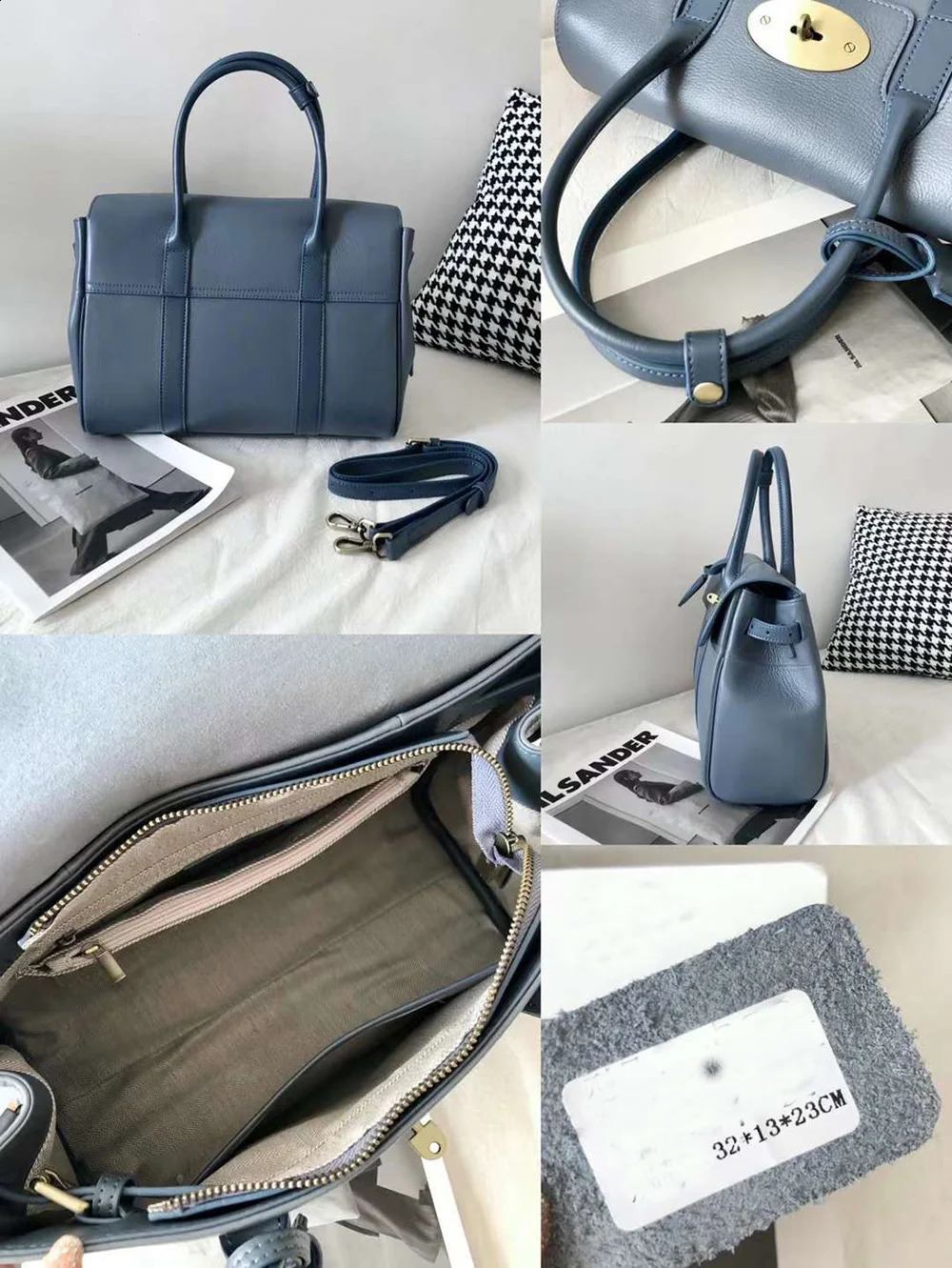 3 Y High Quality 100% Real Leather Handbag Fashionable Er Large Capacity Womens Shoulder Bag 240824 4