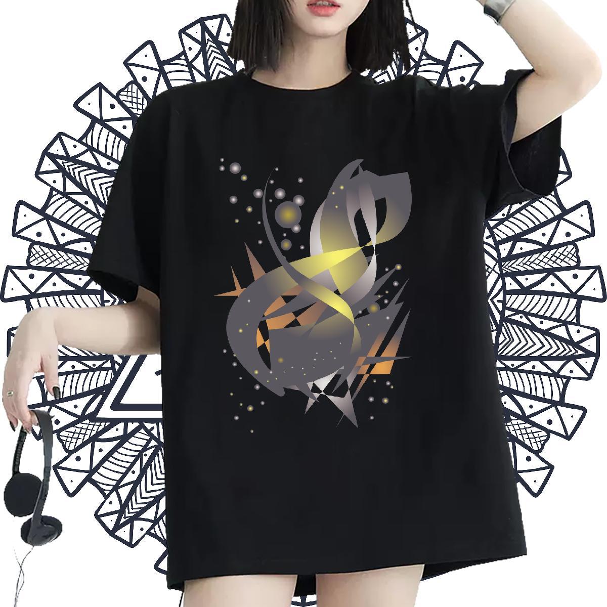 Soft Women Tshirts 230g 100% Cotton icon Home Outdoor T-Shirts Breathable Short Sleeve Black White Wear