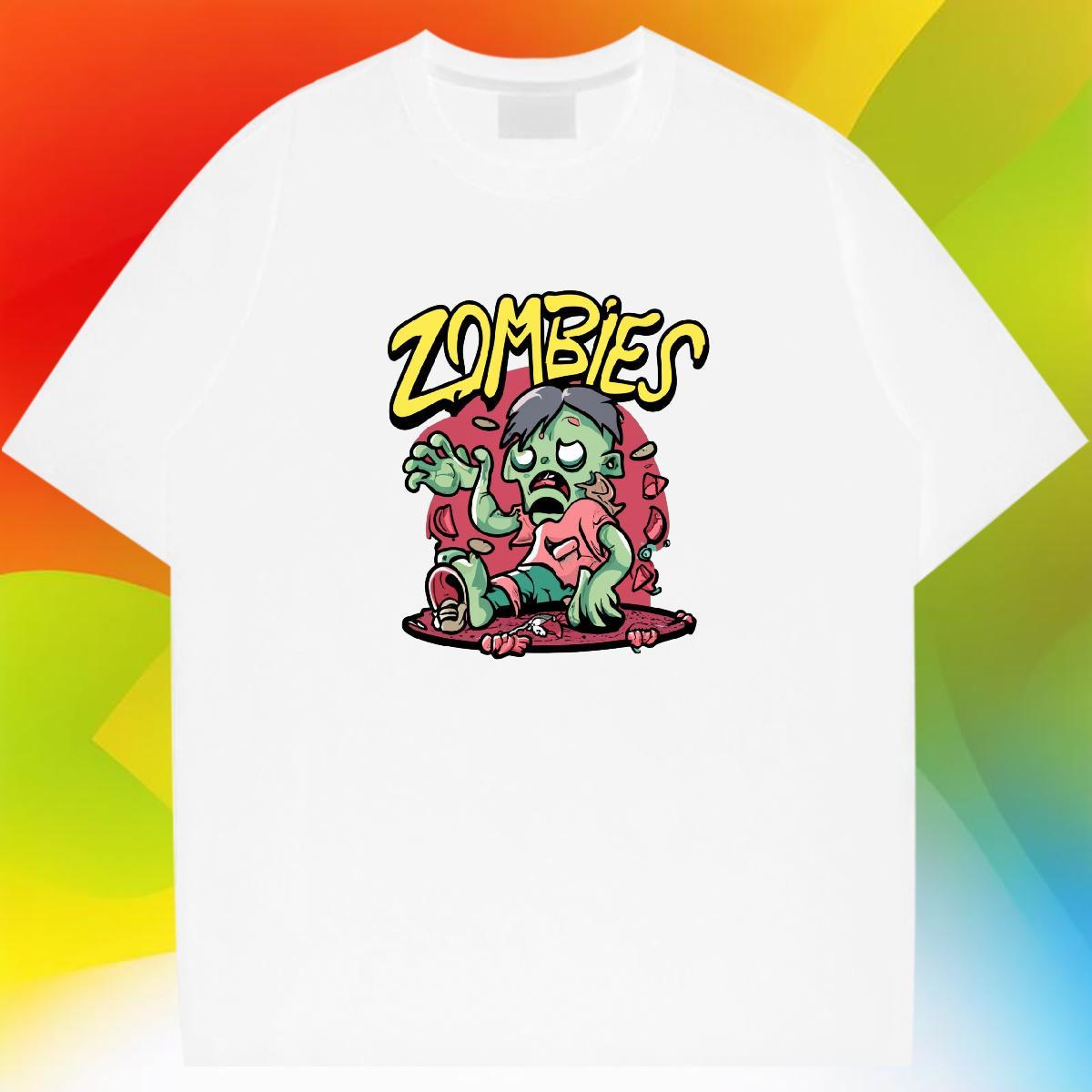 TOP Quality Mens T Shirts 230g 100% Cotton skull Sports Casual Custom Anime Crew Neck Breathable Mens Tshirts DIY Customized Clothes