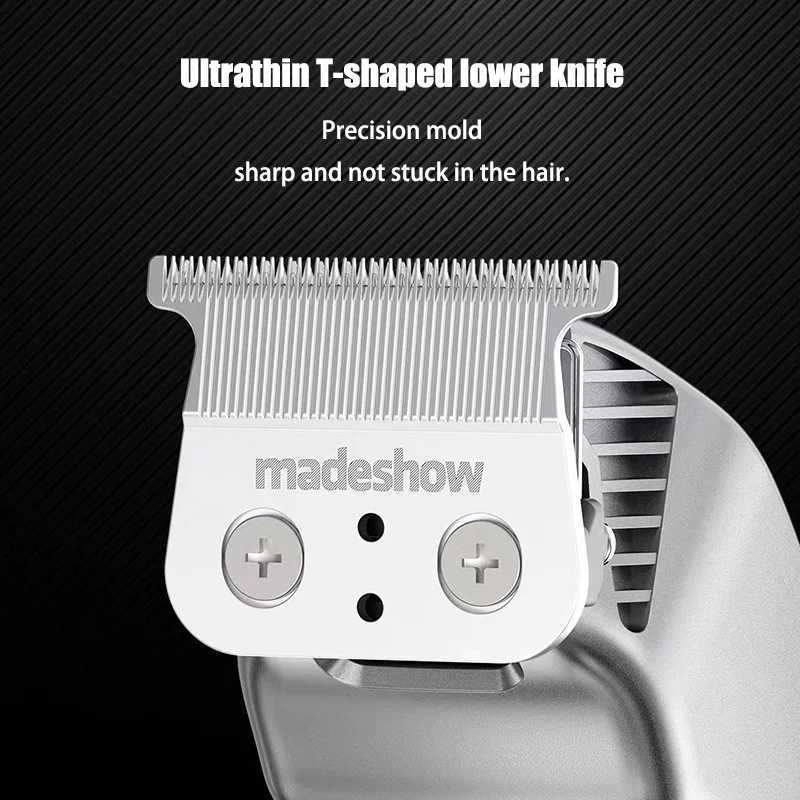 MadeShow M10+M11 New D3 Professional Hair Clipper+Trimmer Set 0.1mm Mair Cutting Machine T Blade High Speed High Quality W240824 - view 5