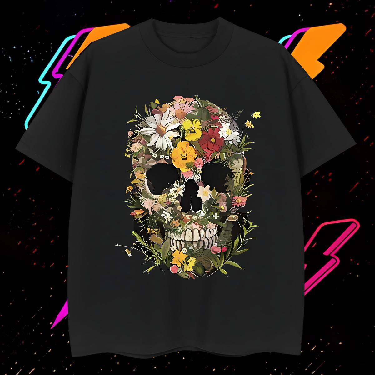 Cool T shirt 100% Cotton 230g halloween High Street Hip Hop Oversized 4XL Pure Cotton Men Tops Tees New Tee Shirt