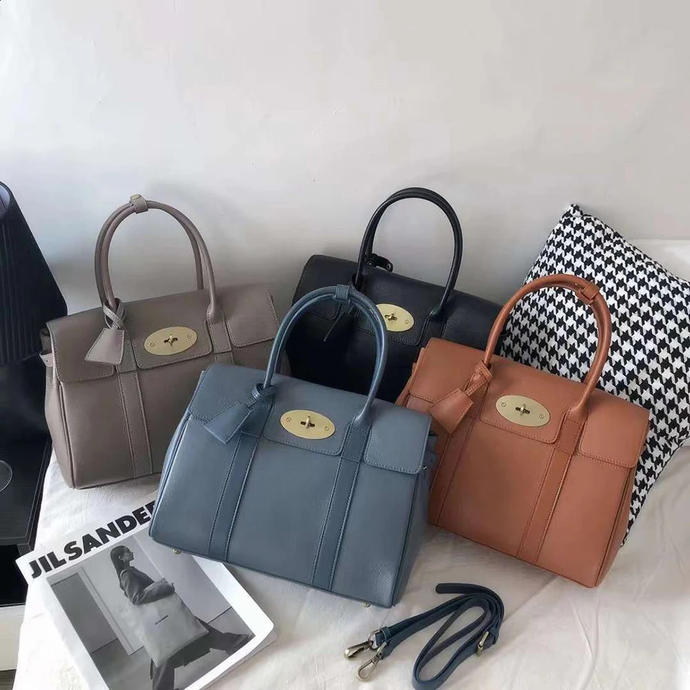 3 Y High Quality 100% Real Leather Handbag Fashionable Er Large Capacity Womens Shoulder Bag 240824 4