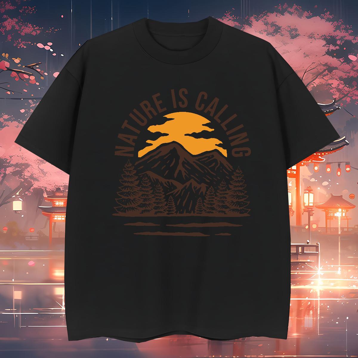 TOP Quality T-Shirts 230g 100% Cotton mountains Street Customized Breathable Short Sleeve Tshirts Fashion Design Wear