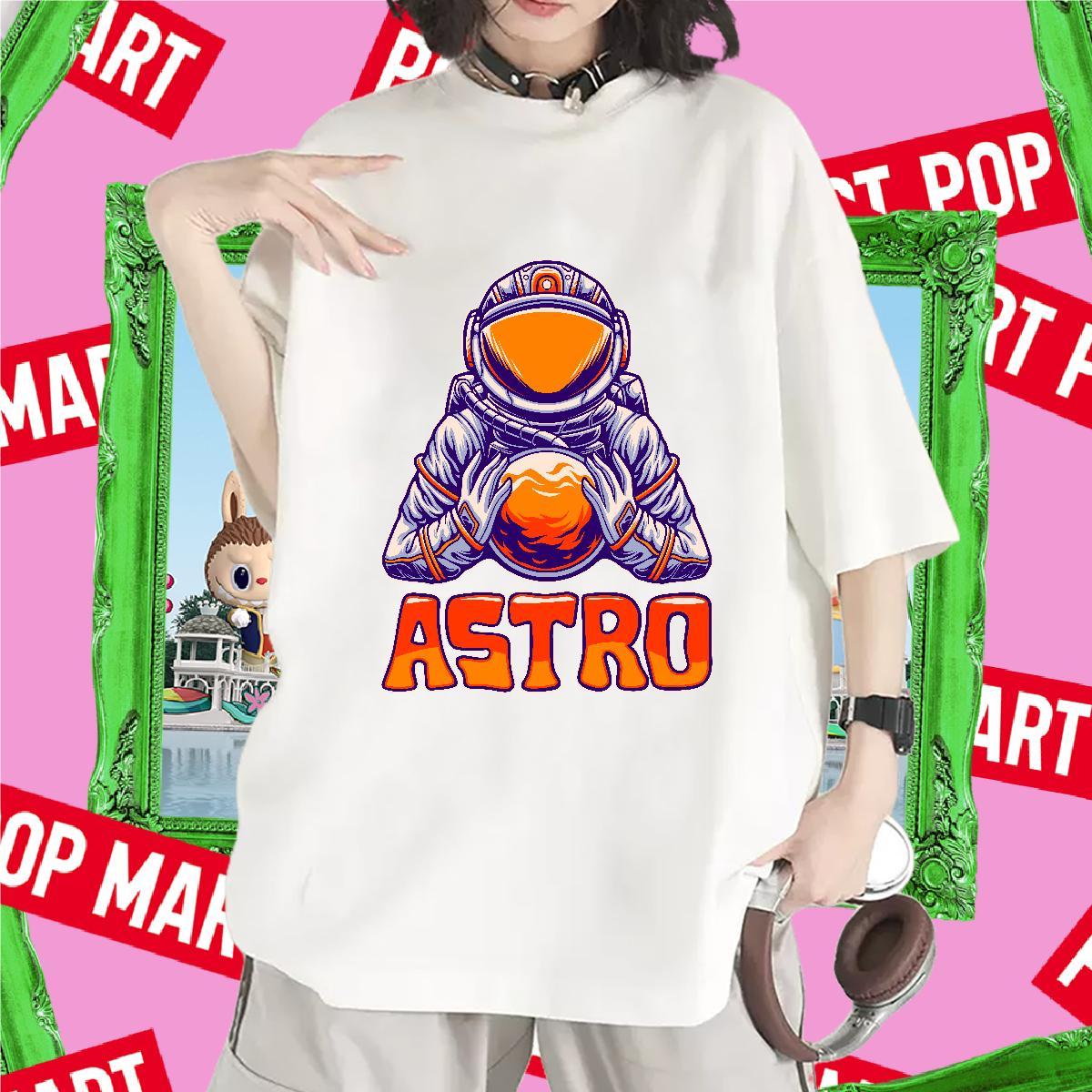 Brand Couples T Shirts 230g 100% Cotton universe Casual Beach T-Shirts for Women Breathable Soft Custom Cartoon Tees