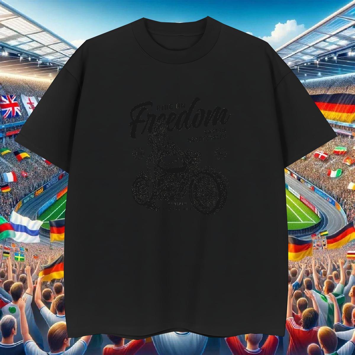 Soft T-Shirts 230g Pure Cotton Motorcycle Hip Hop Plus Size Custom Crew Neck Men Tshirts Wholesale Clothes