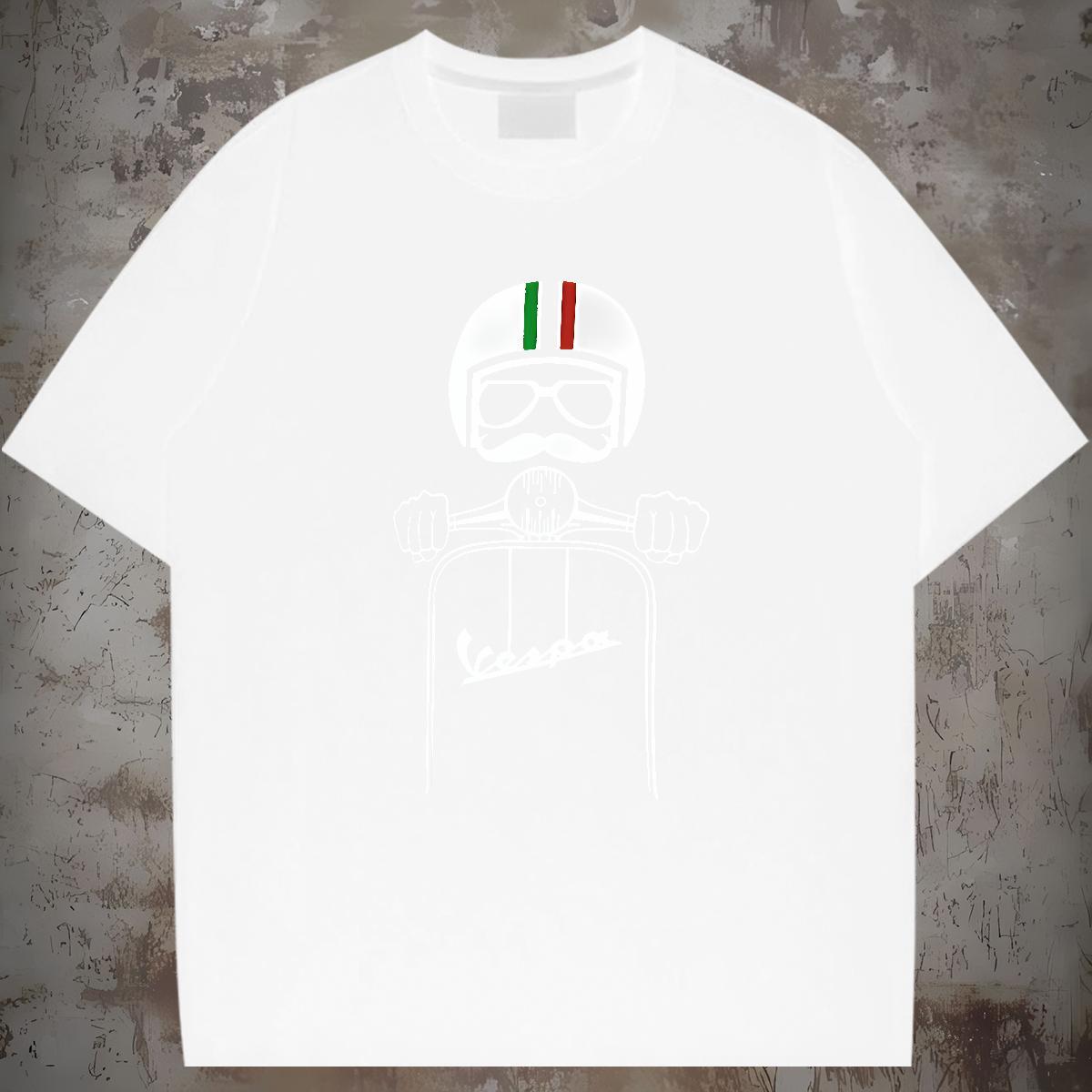 High Quality Men T Shirts 230g Cotton skull Hip Hop Street Customized Print Breathable Crew Neck Men Clothes T-Shirt Stylist Tees Shirts