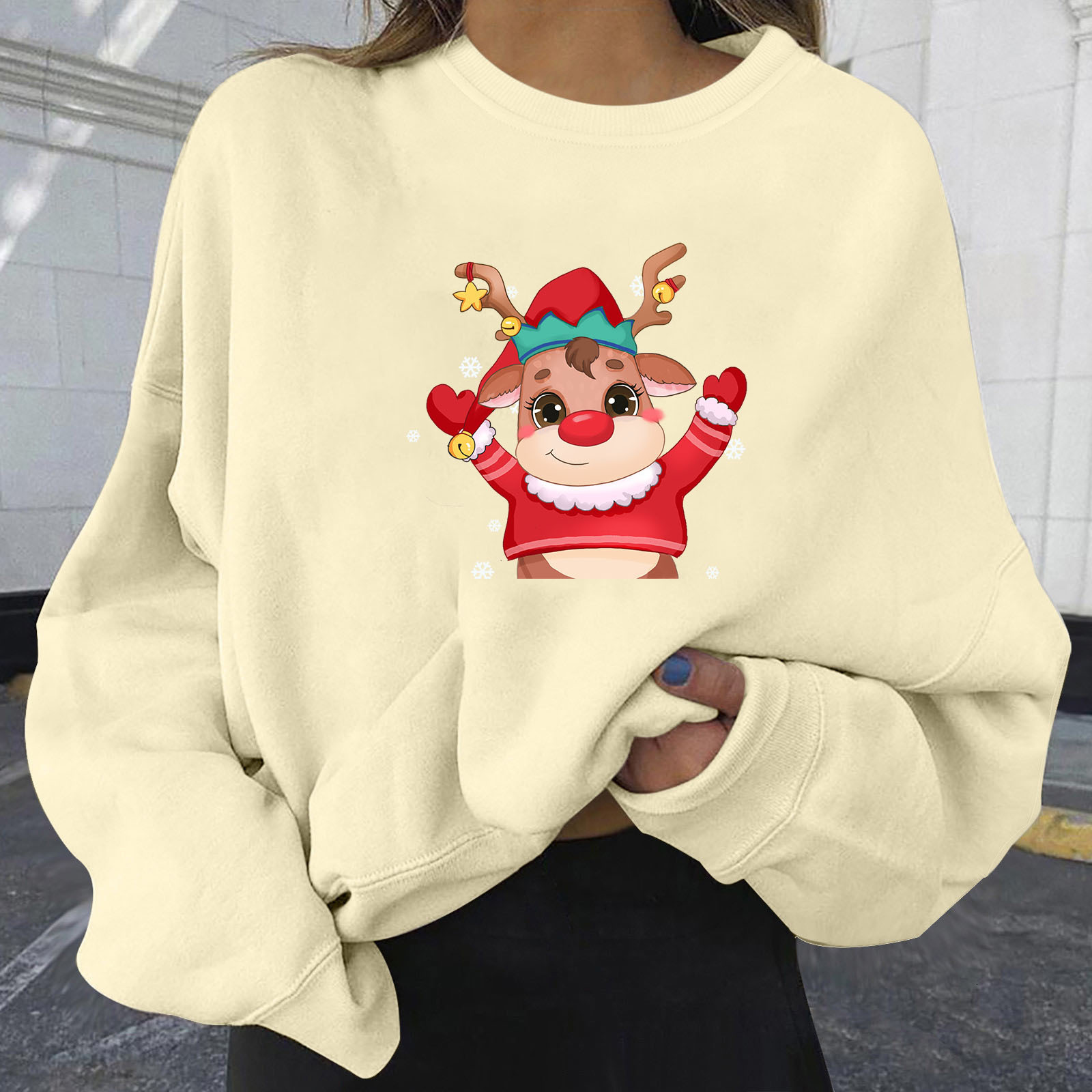 Personalized print plus size women's loose fit dongdumaoyi