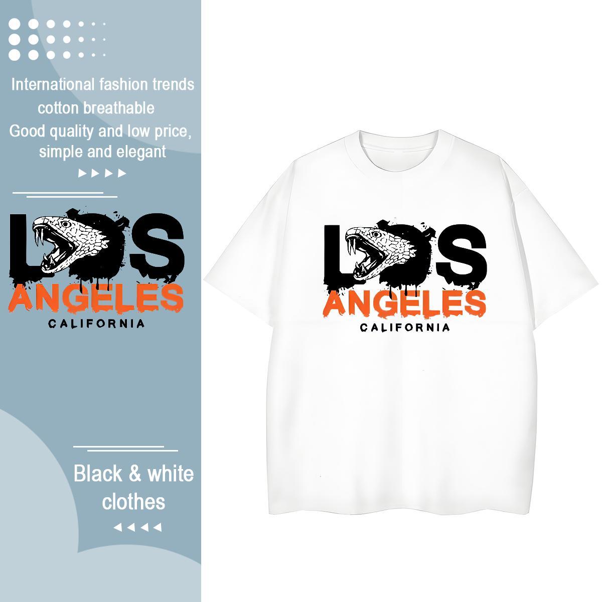 TOP Quality Men T Shirts 230g Cotton letter Street wear Hip Hop Custom Cartoon Pure Cotton Couples T Shirts 2024 Tees